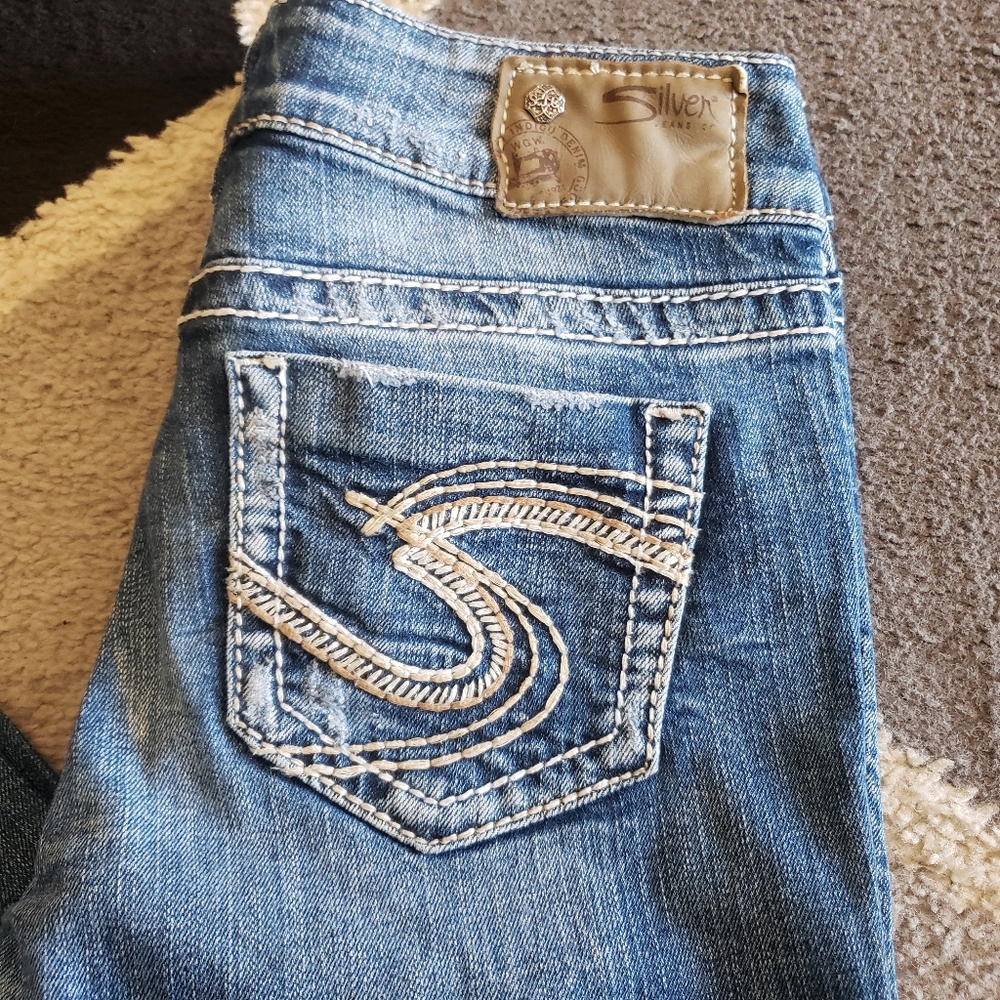 Silver jeans
